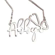 1pc Personalized Stainless Steel English Letter/Name Pendant Necklace, Minimalist & Fashionable Design, Ideal Gift For Nurses And Medical Staff