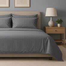 Slay Your Sleep: Cloud-Soft Cooling Bamboo Blend Sheets – 6-Piece Set W/ Deep Pockets – Breathable, All-Season Bedding, No Wrinkles, No Stress, Cozy Vibes Only – Twin, Full, Queen, King, Cal King - 淺灰色 - 查看 2