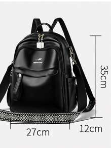 Multifunction Backpack Women Soft PU Leather Backpack Large Capacity School Bags For Girls New Fashion Female Bagpack