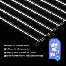 17 Inch Grill Grates For Home Depot Nexgrill 720-0830H, 720-0830D Gas Grill Model, Stainless Steel Cooking Grids Replacement Repair Parts - 17" Stainless Steel Grate - View 5
