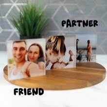 1pc Customized Photo Brick, Personalized Glass Effect Acrylic Material, Can Print Your Own Photo, Customized Gift Suitable For Wedding, Anniversary, Birthday, Christmas, Father's Day, Mother's Day - Multicolor - View 6