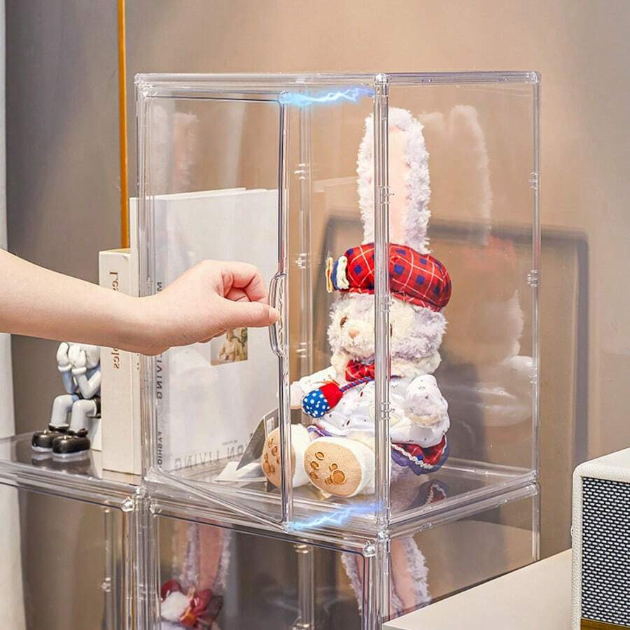 High-End Transparent Shoe Box For Home Entrance, Dust-Proof Tall Boot Storage Box, Acrylic Shoe Cabinet Display Case - Clear - View 1