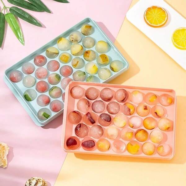 Molde para bolas de hielo, fabricante de bolas de hielo redondas para whisky, bandeja de cubitos de hielo reutilizable para uso doméstico
