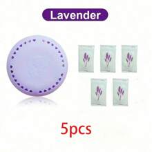 1/6 Set Sticky Combination Random Color Round Solid Air Freshener Suitable For Bathroom, Bedroom, Wardrobe, Car, Home Aromatherapy Deodorant Set (Including A Variety Of Light Fragrances)