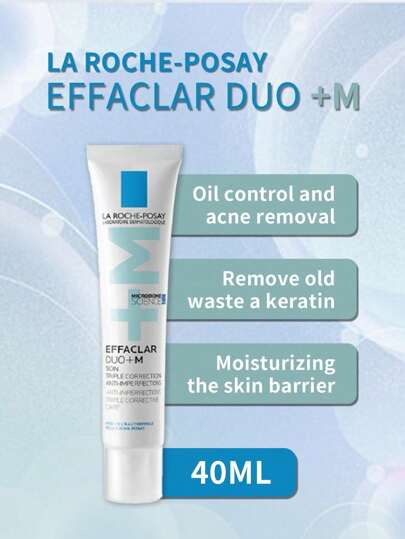 La Roche-Posay Sérum de tratamiento para el acné DUO+ de LA ROCHE-POSAY 40 ml, cuidado de la piel con acneica, control del aceite, hidratación, calmante