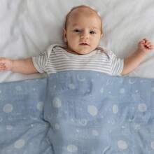 6-Pack Astronaut Soft Breathable Cotton Muslin Blankets, Swaddle & Receiving Cloths For Newborns, 27x27 Inches - Astronaut - View 3
