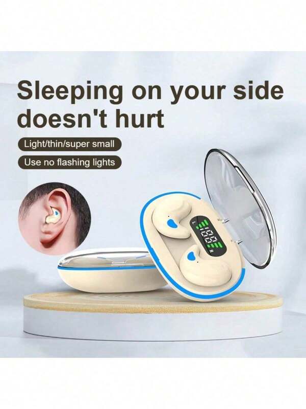 X55 Sleeping Earbuds Wireless Mini Headphones For Work TWS Bluetooth Earphone Stereo Hidden Headsets With Mic HD Call Waterproof