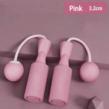 1 Heavy Duty Wireless Jump Rope, Fitness Jump Rope With Large Ball, Suitable For Home Indoor Sports, Fat Burning - Pink - View 12