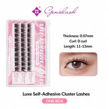 [30Pcs]GENIELASH Glue-Free Luxe Eyelash For Beginner Self Adhesive Eyelashes Natural False Eyelashes No Need Glue
