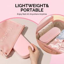Acrylic Nail Tool Storage Box (Only Box), Portable Dustproof Stand Displayer Holder Organizer Container Manicure Efile Accessories Nail Drill Kit Case, Travel Salon Home Backtoschool - Hồng - Xem 8