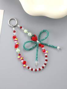 Creative High-End Strawberry Bow Ins Bag Decoration Accessories