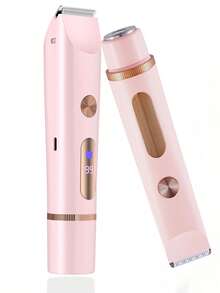 Women Bikini Trimmer, Dual-Head Hair Trimmer For Women,2-In-1 Bikini Shaver With Ceramic Blade Heads & Type-C Charging Port, Electric Razors For Women Pubic Hair,Underarms,Legs,Arms,Face - Multicolor - View 15
