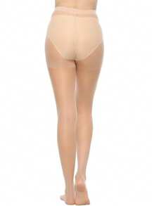 1pc/3pcs/6pcs 20D Women's Sheer Opaque Pantyhose, Skinny Fit Silky Tights, High Waist Hosiery With Reinforced Toe