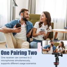Wireless Lavalier Microphone Compatible With Iphone TypeC IPad Lapel Mics Plug-Play 2.4G Ultra-Low Delay Built-In Noise Reduction Chip Working Time For Video Recording Interview Podcast Vlog