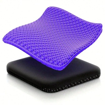 1PC Ergonomic Cooling Gel Seat Cushion For Office And Car Breathable And Pressure Relief Design Suitable For Wheelchair Non-Slip Chair Pad Office Chair Chair Cushion Chair Pillow Cushions Gaming Chair