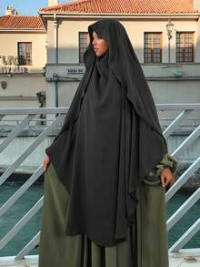 1 chiếc khăn trùm đầu Hijab Khimar bằng vải thoáng khí CEY, phù hợp cho phụ nữ sử dụng hàng ngày với áo Abaya, thích hợp cho mọi mùa, dùng làm khăn trùm đầu Abaya cho váy, đi biển, nghỉ lễ, du lịch. - Nhiều màu - Xem 3