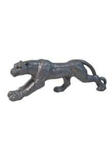 5pcs Resin Leopard Sculpture In Assorted Colors, Ideal For Home Decor Animal Figurine, Living Room, Desk, Cabinet, Holiday Gift & Tabletop Decoration