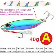 1pc Colorful Metal Spoon Lure With Hook - Electroplated For Freshwater And Saltwater Fishing - Available In 7g, 10g, 15g, 20g, 30g, And 40g Sizes - Essential Fishing Gear - Multicolor - View 6