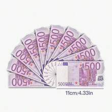 100 11*6.15cm Replicas Of 500 Euro Denomination, Old And New Versions Of Euro Denomination Counterfeit Banknote Props Props Origami Props, Euro Shaped Counterfeit Banknotes Commemorative Display Props Paper, Euro Movie Props Paper, Valentine's Day Origami Props, Movie Magic Props Euro, Party Essentials - Multicolor - View 4