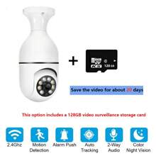 1 pezzo Telecamera E27 HD, visione remota senza fili e Wi-Fi a 360 gradi, rilevamento del movimento e allarme, audio bidirezionale e illuminazione notturna, ideale per la sicurezza domestica, assistenza agli anziani e ai bambini, con visione notturna incorporata, supporto per archiviazione cloud e scheda microSD - perfetto per il monitoraggio di bambini e animali domestici e la sicurezza domestica - ideale come regalo per la famiglia