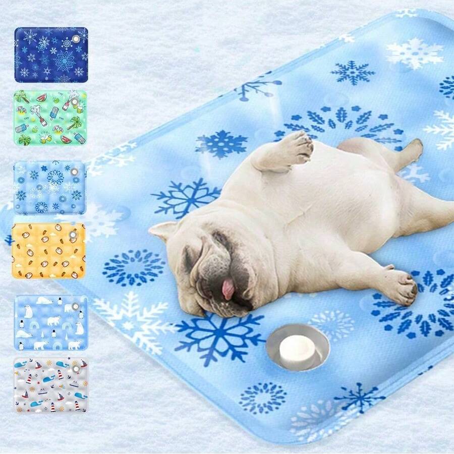 宠物降温床垫注水降温垫，宠物冰垫PVC复合面料充水夏季宠物降温垫，室内外狗狗猫咪降温垫 - 綠色 - 查看 1