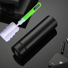 1pc 500ml/16.9oz Temperature Display Smart Vacuum Insulated Bottle With High-Grade Stainless Steel, Large Capacity, Easy-To-Carry, For Business, Commute, Office Use And Travel, Men And Women, Including A Carrying Pouch Water Bottle Back To School - Multicolor - View 18