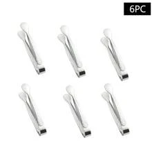 1 pieza Pinza exquisita de acero inoxidable con patrón de martillo para cubitos de hielo y azúcar, para verano, juegos de verano, para exteriores, camping