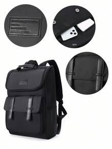 Men's Business Computer Backpack Carry On Backpack Travel Backpacks Flight Approved Large Capacity Nylon Fabric Waterproof Hiking Backpack Outdoor Computer Backpack For Travel Camping Hiking For Men And Women Gift For Daughter Friend Travel Accessories Unisex Business Functional Backpack Computer Bag Luggage Strap Design For Back To School For College Business Outdoor