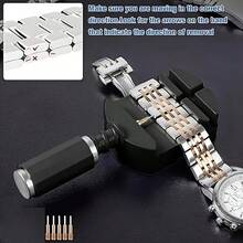 7pcs/Set Watch Band Tool,Equipped With Cleaning Cloth, Including Link Remover, Spring Bar Tool, For Watch Strap Adjustments And Repairs,Gift 4 Needle Replacements, More Affordable, Durable, Ideal Choice For Giving Gifts To People