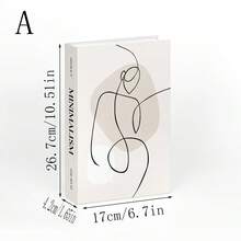 1 件/3 件可折叠仿真书，豪华装饰仿真书套装，适用于咖啡桌、别墅、酒店、家居装饰