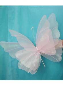 50cm大号蝴蝶形摆件 蝴蝶摆件 手工工艺 丝蝴蝶摆件 生日摆件 节庆摆件 婚礼摆件 精美装饰品 - 彩色 - 查看 8