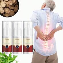 3 PCS South Moon Lumbar Spine Cold Gel Spray - 1.18oz, Glycerin-Infused Body Massage Mist For Neck, Shoulder, Leg Care, Suitable For All Skin Types,, Fragrance-Free, Neck Care Essentials | Sleek Bottle Design | Fragrancefree Gel - Red - View 1