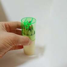 12 支/套创意短彩色铅笔套装，迷你可爱铅笔，内置卷笔刀，适合返校用品、奖品礼物，颜色随机混合 - 彩色 - 查看 15