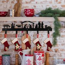 CIFbuy 1 Piece Of Exquisite Christmas Hook, Suitable For, Exquisite Craftsmanship, Unique Shape, Can Easily Hang Christmas Stockings, Lights And Other Decorations - A Great Choice To Add Christmas Atmosphere, Suitable For Bedrooms, Entrances And Other Spaces Decorative Hooks