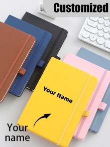 Personalisiertes Tagebuch, Notizbuch mit eigenem Namen, personalisiertes Journaling Notizbuch, Notizbücher für die Arbeit, kleines Notizbuch, Buchjournaltagebuch, Tagebücher zum Schreiben, leeres Notizbuch, Tagebuch, gepunktetes Notizbuch, Tagebuch für Männer, kleines Skizzenbuch