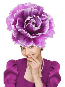 1pc Exaggerated Rose Flowers Fascinator Hat Women Kentucky Derby Fascinator Headwear Wedding Bridal Makeup Prom Photo Shoot Mardi Gras Headpiece Tea Party Accessories Hat Back To School, Hair Accessories, Tiny Hats, Mini Fascinator, Mini Cap - Multicolor - View 10