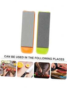 Portable Double-Sided Whetstone, High Hardness Knife Sharpener, High-Quality Double-Sided Oil Stone, Non-Slip Base, Convenient For Home Use, Suitable For Precise Grinding Of Various Knives, Very Suitable For Home Kitchens And Restaurants.