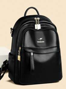 Multifunction Backpack Women Soft PU Leather Backpack Large Capacity School Bags For Girls New Fashion Female Bagpack