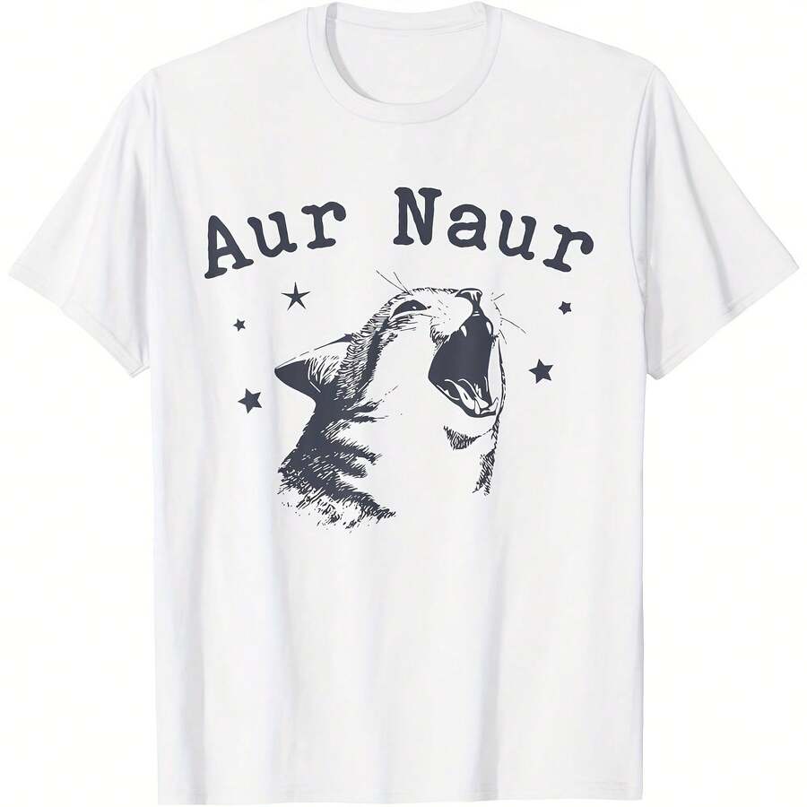 Aur Naur Funny Aur Naur Meme Cat T-Shirt220g Cotton Crew Neck Top With Gentle Be Yours Typography And Pastel Color Design,Subtle Y2K Meets Natural Style, I For Young Wo Seeking A Calm,Great Gift For A Gentle Ul,Casual Yet Elegant Daily Wear For Garden Walks, Coffee Dates, Art Museums, Or Reading Nooks Tops For Wo, Clothes Wo,Vintage,Vintage Clothes Wo,Cotton,Summer Clothes Wo,Summer Tops Wo, Mujer, For Wo,Cute,Goth,Inawly,Red White And Blue,Camia,Ry,Ing,Graphics Woman T Shirts,Retro,Embroidered,Casual,Tops,Graphic S,Graphic S Wo,Musera,Beach,S - White - View 1