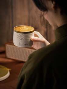 1件全新高品质（升级珐琅独家工艺）沙漠骆驼加厚陶瓷意式咖啡杯，创意陶瓷纪念品，中东风格拿铁杯，适合日常使用 - 彩色 - 查看 7