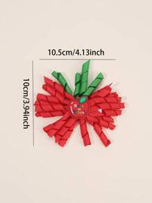 2pcs Back To School Korker Bows For Girls Cute Apple Pencil Bow Hair Clips Red Yellow Green Grosgrain Ribbon Bow Alligator Clips With Apple Pencil Accessory Cute Pencil Apple Curly Bow Barrettes For Frist Day Of School Kids Hair Accessories