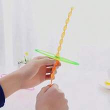 40pcs/Bag Flying Pet Chase Toy Colorful Bamboo Dragonfly Plastic Hand Push Flying Birthday Party Favors Guests Treat Goodie Filler, 1/10/40pcs