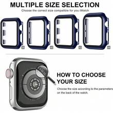 Bumper Case Cover With 3D Tempered Glass Compatible With Smartwatches Of The Same Size 38/40/42/44 - Silver - View 3