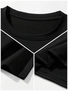 Men Sports Tees & Tanks - Black - View 3