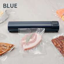 1pc USB Rechargeable Vacuum Sealing Machine, Food Packaging Device, Auto Vacuum Sealer For Foods, Meats, Fruits, Vegetables, Portable Vacuum Sealer Kit With 10 Bags, Ideal For Kitchen & Outdoor Picnic, Perfect Gift