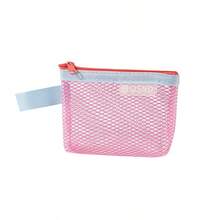 1Pc Simple And Portable Grid Contrasting Transparent Coin Purse Key Bag Card Bag Coin Purse Data Cable Storage Bag Wireless Headphone Storage Bag Suitable For Daily Outdoor Use For Women Wallet Mini Wallet Purse Wallet Travel Wallet Coin Wallet - Multicolor - View 8