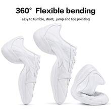 CADIDL White Cheer Shoes Women Cheerleading Shoes Girls Varsity Cheer Sneaker Youth Tennis Trainning Sneaker Flats  Plain    Casual    Outdoor - White - View 4