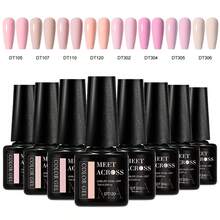 MEET ACROSS 8PCS/Set Gel Nail Polish Set Summer Nail Supplies Nude Pink Blue Red Blue Gel Polish Set Semi Permanent Nail Polish Nail Glue Soak Off UV LED Nail Art Gel Varnish Most Polular Colors Gel Nail Kit Manicure Kit Nail Art DIY Home Salon Gift For Women - Multicolor - View 20