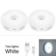 6 pezzi/3 pezzi/2 pezzi/1 pezzo Luce da parete senza fili a sensore di movimento a LED, luce notturna ricaricabile con accensione/spegnimento automatico, adatta per cucina, camera da letto, sala, corridoio, bagno, decorazione della stanza