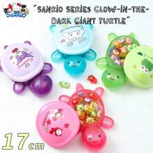 Sanrio 1pc Sanrio Series Glow-In-The-Dark Giant Turtle - Cute Character-Themed Decorations With Detachable Shell, Absorbs Sunlight To Glow, Perfect For Collectors!